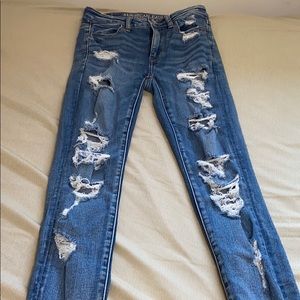 2 short American eagle jegging